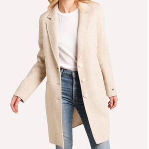 Soia & Kyo Wool Coat Navy Blue XS